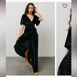Baltic Born Velvet Wrap Maxi Dress